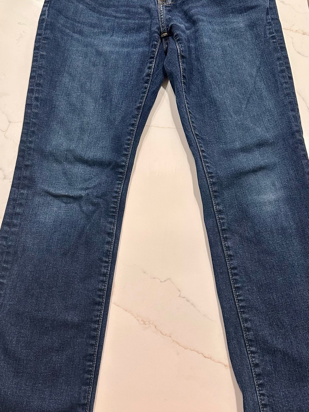 Abercrombie & Fitch Men's Dark Blue Slim Straight Jeans
